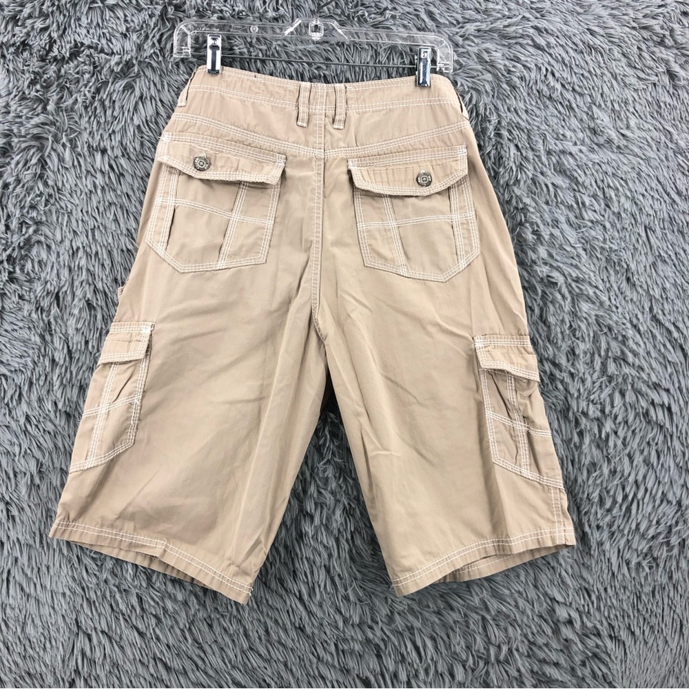 BKE Buckle Shorts Mens 31 Cargo Athletic Fit Pockets Khaki